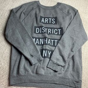 A&F graphic oversized crew neck sweatshirt